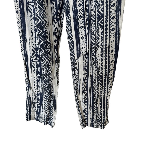 Cali 1850 Women's Linen Blend Paperbag Pants M High-Waisted Tie Belt Pockets - Picture 5 of 12